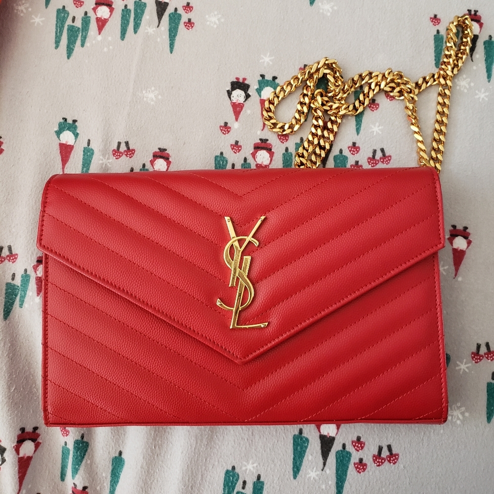 Medium Monogram Matelassé Leather Wallet-On-Chain
